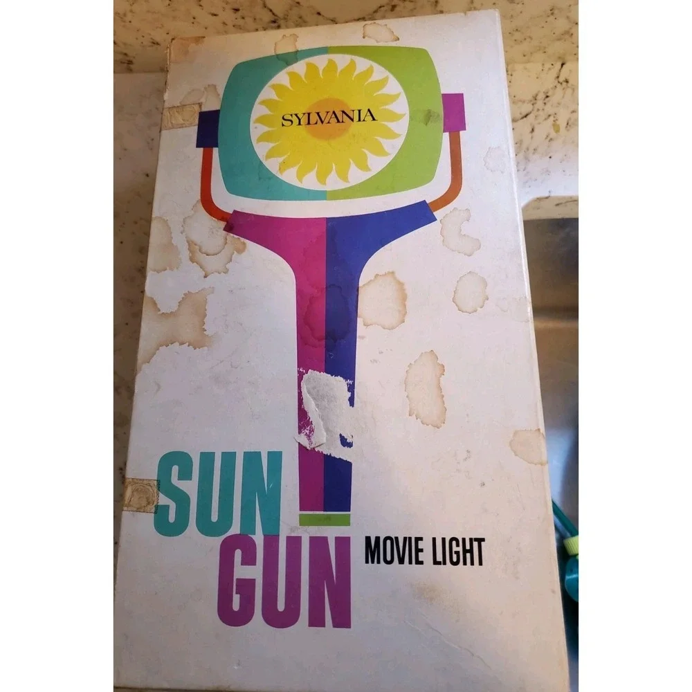 Vintage 1960's Sylvania Sun Gun Movie Camera Light SG-50 Complete Working